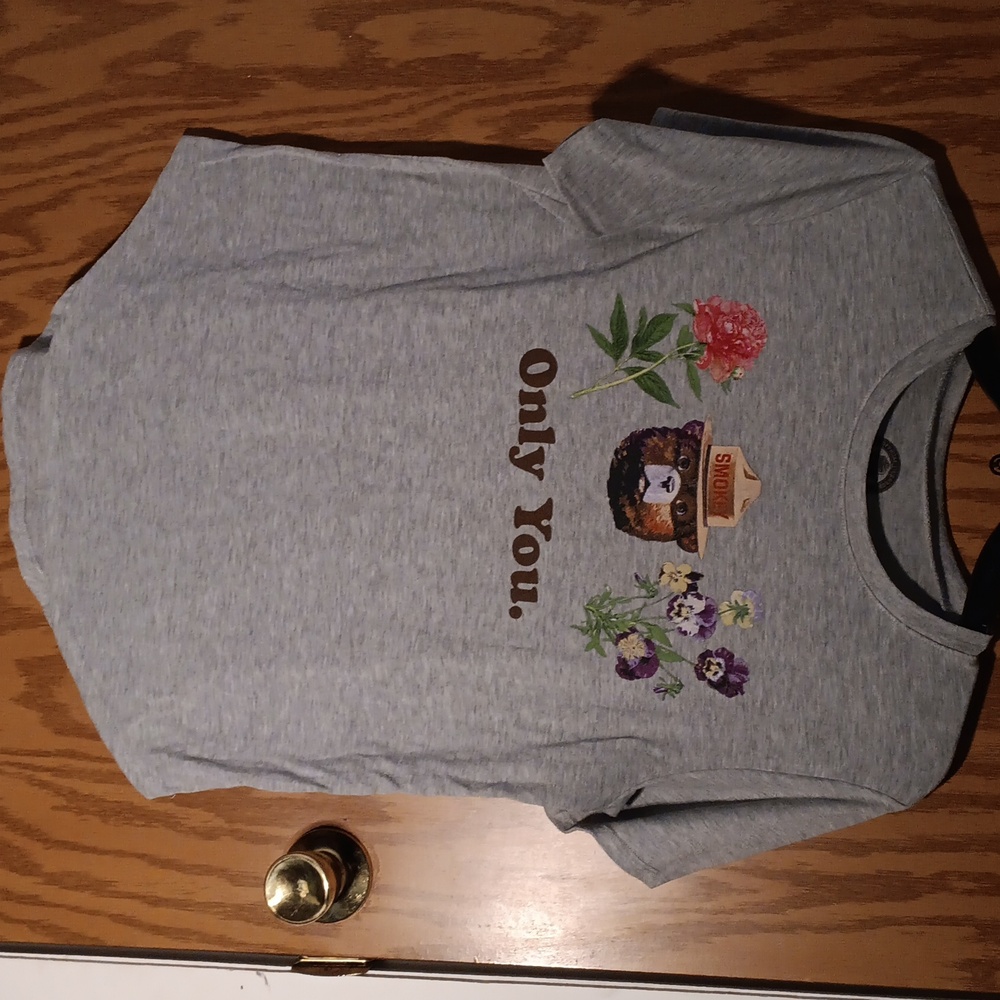 Smokey the Bear Floral Tee Shirt
